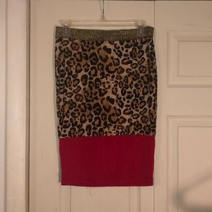 Cheetah Print Skirt